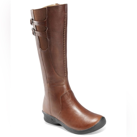 Keen Shoes - Keen - Bern Baby Boot - Women’s tall riding boots in brown leather